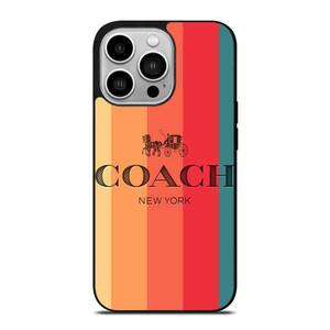 COACH NEW YORK STRIPES 2 iPhone 14 Pro Case Cover COACH NEW YORK STRIPES 2 iPhone 14 Pro Case Cover