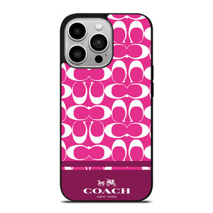 COACH PINK NEW YORK iPhone 14 Pro Case Cover
