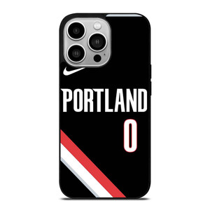 DAMIAN LILLARD PORTLAND TRAIL BLAZERS BLACK iPhone 14 Pro Case Cover