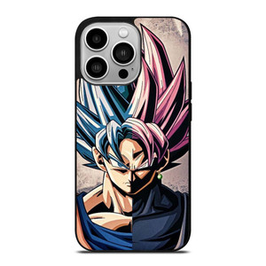 DRAGON BALL GOKU AND BLACK GOKU FACE iPhone 14 Pro Case Cover