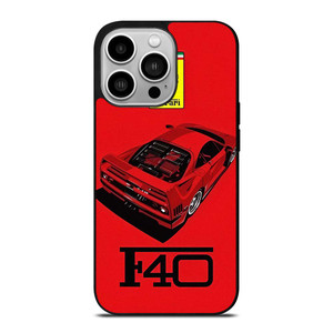 FERRARI F40 SUPERCAR LOGO iPhone 14 Pro Case Cover