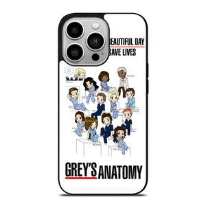 GREY'S ANATOMY ALL CARTOON iPhone 14 Pro Case Cover