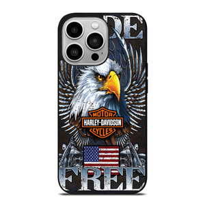 HARLEY DAVIDSON FREE RIDE EAGLE iPhone 14 Pro Case Cover
