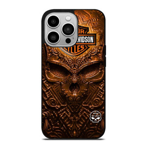 HARLEY DAVIDSON SKULL METAL MOTOR iPhone 14 Pro Case Cover