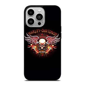 HARLEY DAVIDSON WING SKULL LOGO iPhone 14 Pro Case Cover