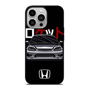 HONDA CIVIC RETRO DRAWING iPhone 14 Pro Case Cover