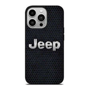JEEP BLACK METAL LOGO iPhone 14 Pro Case Cover JEEP BLACK METAL LOGO iPhone 14 Pro Case Cover