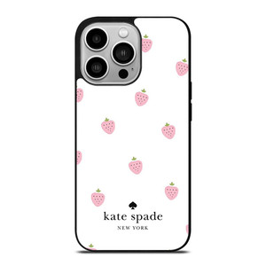 KATE SPADE NEW YORK PINK STRAWBERRY iPhone 14 Pro Case Cover KATE SPADE NEW YORK PINK STRAWBERRY iPhone 14 Pro Case Cover