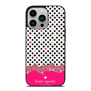 KATE SPADE PINK POLKADOTS iPhone 14 Pro Case Cover