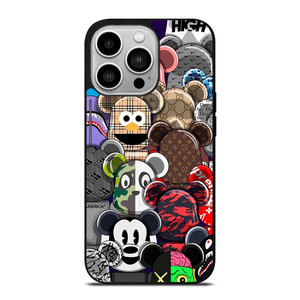 KAWS ALL CHARACTER ICON iPhone 14 Pro Case Cover