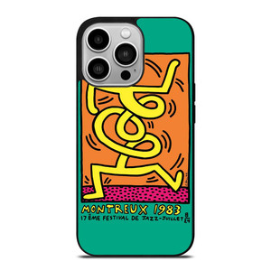 KEITH HARING MONTREUX 1983 iPhone 14 Pro Case Cover