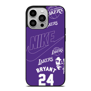 KOBER BRYANT LAKERS NIKE PURPLE iPhone 14 Pro Case Cover