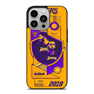 LA LAKERS LEBRON JAMES & ANTHONY DAVIS iPhone 14 Pro Case Cover