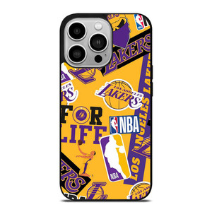 LA LOS ANGELES LAKERS STICKER BOMB iPhone 14 Pro Case Cover