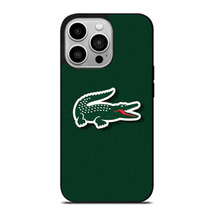 LACOSTE CROCODILE GREEN iPhone 14 Pro Case Cover
