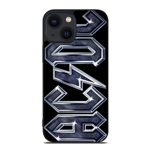 ACDC METAL CARBON LOGO iPhone 14 Plus Case Cover