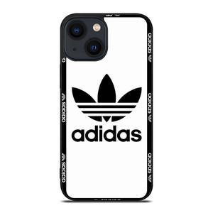ADIDAS TREFOIL ROUND WHITE iPhone 14 Plus Case Cover ADIDAS TREFOIL ROUND WHITE iPhone 14 Plus Case Cover