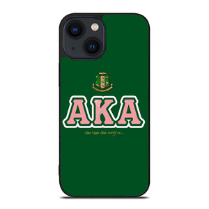 AKA PINK AND GREEN SIMPLE LOGO iPhone 14 Plus Case Cover AKA PINK AND GREEN SIMPLE LOGO iPhone 14 Plus Case Cover