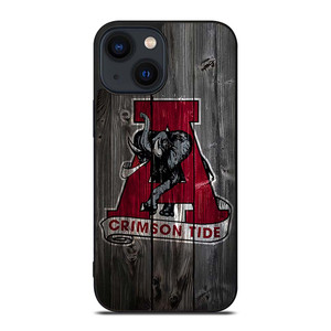 ALABAMA CRIMSON TIDE WOODEN ICON iPhone 14 Plus Case Cover