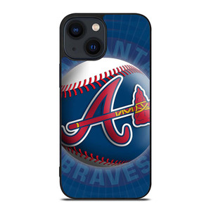 ATLANTA BRAVES MLB BALL iPhone 14 Plus Case Cover ATLANTA BRAVES MLB BALL iPhone 14 Plus Case Cover