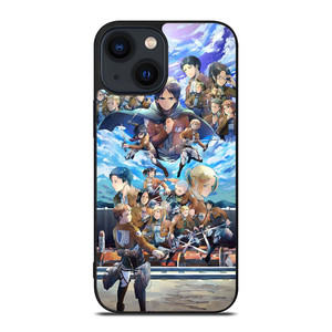 ATTACK ON TITAN ANIME CHARACTER iPhone 14 Plus Case Cover
