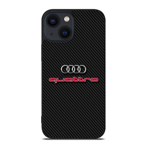 AUDI QUATTRO CARBON LOGO iPhone 14 Plus Case Cover AUDI QUATTRO CARBON LOGO iPhone 14 Plus Case Cover