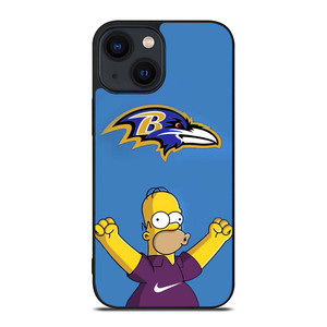BALTIMORE RAVENS NIKE THE SIMPSONS iPhone 14 Plus Case Cover