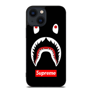 BAPE CAMO SHARK SUPREME BLACK iPhone 14 Plus Case Cover BAPE CAMO SHARK SUPREME BLACK iPhone 14 Plus Case Cover
