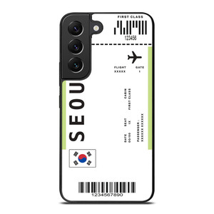 FLIGHT TICKETS SEOUL SOUTH KOREA Samsung Galaxy S22 Plus Case Cover