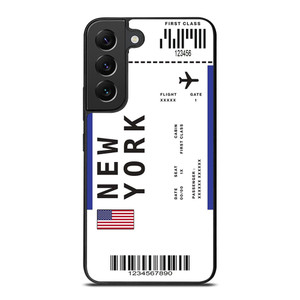 FLIGHT TICKETS USA NEW YORK Samsung Galaxy S22 Plus Case Cover