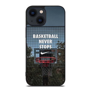 BASKETBALL NEVER STOPS RING iPhone 14 Plus Case Cover