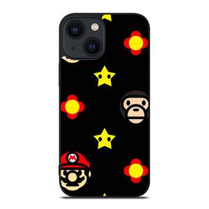 BATHING APE BAPE MARIO BROS iPhone 14 Plus Case Cover BATHING APE BAPE MARIO BROS iPhone 14 Plus Case Cover