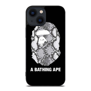 BATHING APE SNAKE SKIN iPhone 14 Plus Case Cover