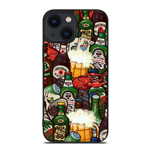 BEER BOTTLE CARTOON iPhone 14 Plus Case Cover