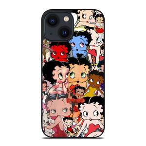 BETTY BOOP COLLAGE FACE iPhone 14 Plus Case Cover