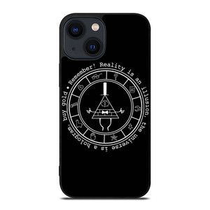 BILL CIPHER WHEEL BLACK iPhone 14 Plus Case Cover BILL CIPHER WHEEL BLACK iPhone 14 Plus Case Cover