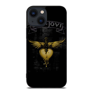 BON JOVI BAND GOLD LOGO iPhone 14 Plus Case Cover BON JOVI BAND GOLD LOGO iPhone 14 Plus Case Cover