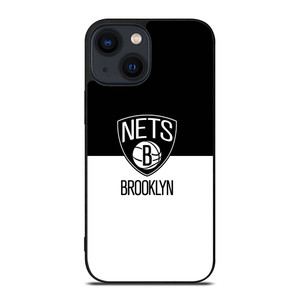 BROOKLYN NETS NBA BLACK WHITE iPhone 14 Plus Case Cover BROOKLYN NETS NBA BLACK WHITE iPhone 14 Plus Case Cover