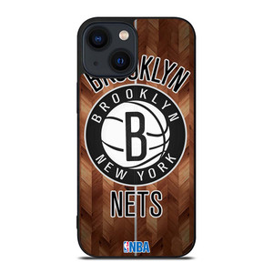 BROOKLYN NETS WOODEN LOGO iPhone 14 Plus Case Cover BROOKLYN NETS WOODEN LOGO iPhone 14 Plus Case Cover