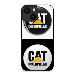 CAT CATERPILLAR WHITE BLACK iPhone 14 Plus Case Cover