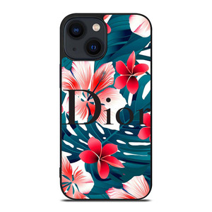 CHRISTIAN DIOR HIBISCUS FLOWER iPhone 14 Plus Case Cover