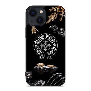 CHROME HEARTS METAL LOGO iPhone 14 Plus Case Cover