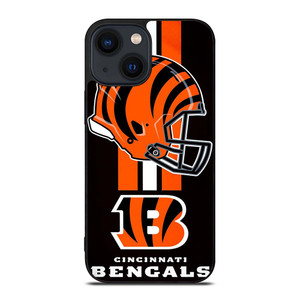 CINCINNATI BENGALS NFL HELMET iPhone 14 Plus Case Cover CINCINNATI BENGALS NFL HELMET iPhone 14 Plus Case Cover