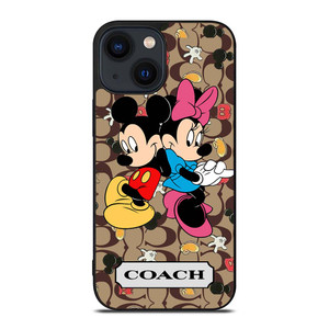 COACH MICKEY MINNIE MOUSE LOVE iPhone 14 Plus Case Cover
