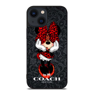 COACH MINNIE MOUSE CARTOON iPhone 14 Plus Case Cover