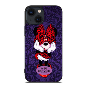 COACH MINNIE MOUSE PURPLE iPhone 14 Plus Case Cover