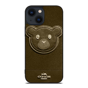 COACH NEW YORK BROWN BEAR iPhone 14 Plus Case Cover
