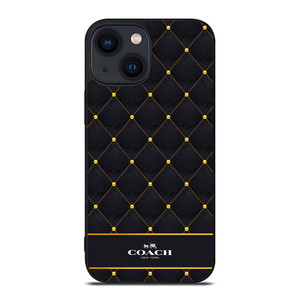 COACH NEW YORK GOLD PATTERN iPhone 14 Plus Case Cover