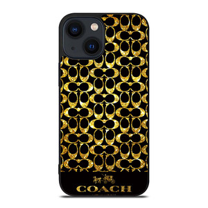COACH NEW YORK GOLD iPhone 14 Plus Case Cover