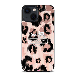 COACH NEW YORK LEOPARD SKIN iPhone 14 Plus Case Cover